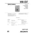 SONY WMEX7 Service Manual