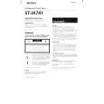 SONY STJX741 Owner's Manual
