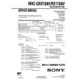 SONY MHCRX110AV Service Manual