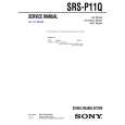 SONY SRSP11Q Service Manual