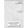 ARTHUR MARTIN ELECTROLUX LF0976 Owner's Manual