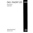 AEG FAV875WI Owner's Manual