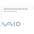 SONY PCG-C1VFK VAIO Owner's Manual