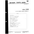 SHARP Z-52 Parts Catalog