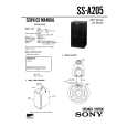 SONY SSA205 Service Manual