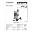 SANYO M-G25 Service Manual