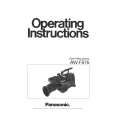 PANASONIC AWF575 Owner's Manual