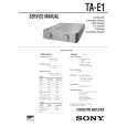 SONY TAE1 Service Manual
