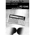 SHARP PC1245 Owner's Manual