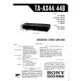 SONY TAAX44 Service Manual