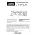 PIONEER CTW103 Owner's Manual