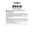 KAWAI X65 Owner's Manual