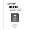 INFINITY HPS500 Service Manual
