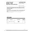 KENWOOD KAC742 Owner's Manual