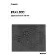 CANON FAX-L600 Owner's Manual