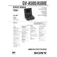 SONY GVA500E Service Manual