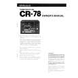 ROLAND CR-78 Owner's Manual