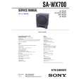 SONY SAWX700 Service Manual