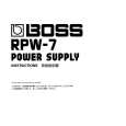 BOSS RPW-7 Owner's Manual