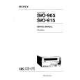SONY SVO915 Service Manual