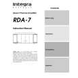 INTEGRA RDA7 Owner's Manual