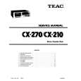 TEAC CX270 Service Manual