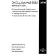 AEG LAV6552SENS. Owner's Manual