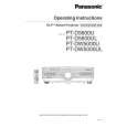 PANASONIC PT-D5600UL Owner's Manual