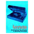LENCO GL-85 Owner's Manual