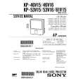 SONY KP53V16 Service Manual