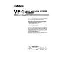 BOSS VF-1 Owner's Manual