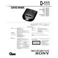 SONY D111 Service Manual