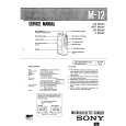 SONY M12 Service Manual