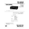 SONY TCD707 Service Manual