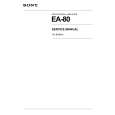 SONY EA-80 Service Manual
