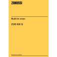 ZANUSSI ZOB666QN Owner's Manual