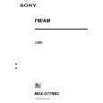SONY MDXG77REC Owner's Manual