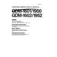 SONY GDM-1602 Owner's Manual