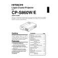HITACHI CPS860WE Owner's Manual
