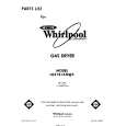 WHIRLPOOL LG5781XMW2 Parts Catalog