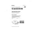SONY D-33 Owner's Manual