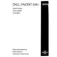 AEG FAV548I-DE/F Owner's Manual