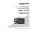 PANASONIC CQVX777EUC Owner's Manual