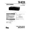 SONY TAN220 Service Manual
