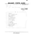 SHARP Z-50 Parts Catalog