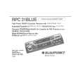 BLAUPUNKT RPC31BLUE Owner's Manual