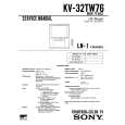 SONY KV32TW75 Service Manual