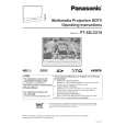 PANASONIC PT-52LCX15 Owner's Manual