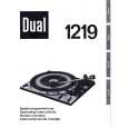 DUAL 1219 Owner's Manual